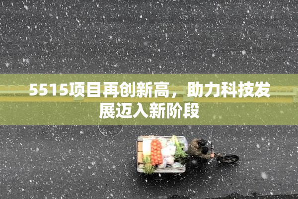 5515项目再创新高，助力科技发展迈入新阶段