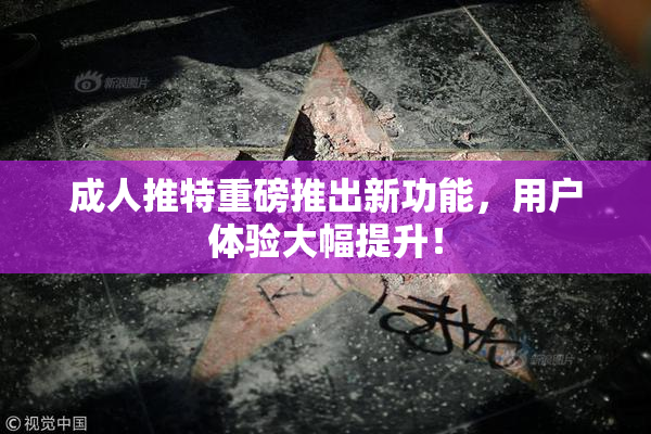 成人推特重磅推出新功能，用户体验大幅提升！