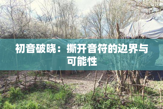 初音破晓：撕开音符的边界与可能性