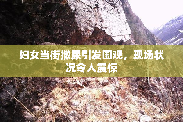 妇女当街撒尿引发围观，现场状况令人震惊