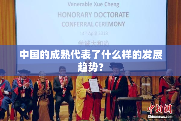 中国的成熟代表了什么样的发展趋势？