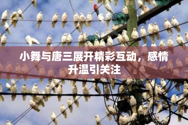 小舞与唐三展开精彩互动，感情升温引关注