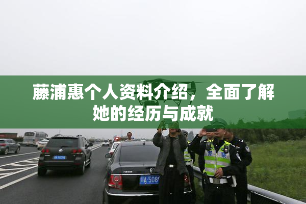 藤浦惠个人资料介绍，全面了解她的经历与成就