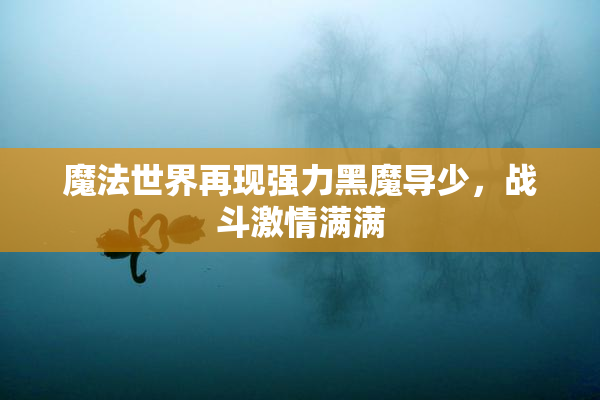 魔法世界再现强力黑魔导少，战斗激情满满