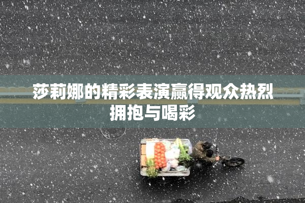 莎莉娜的精彩表演赢得观众热烈拥抱与喝彩