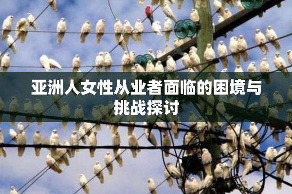 亚洲人女性从业者面临的困境与挑战探讨