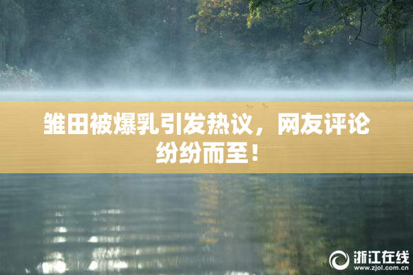 雏田被爆乳引发热议，网友评论纷纷而至！