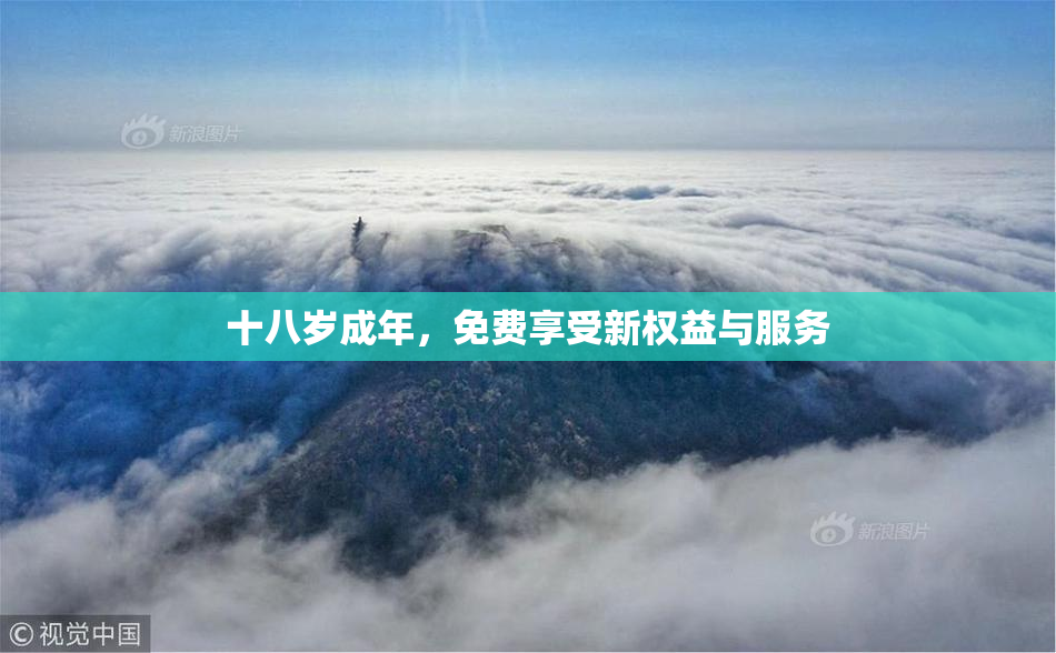 十八岁成年，免费享受新权益与服务