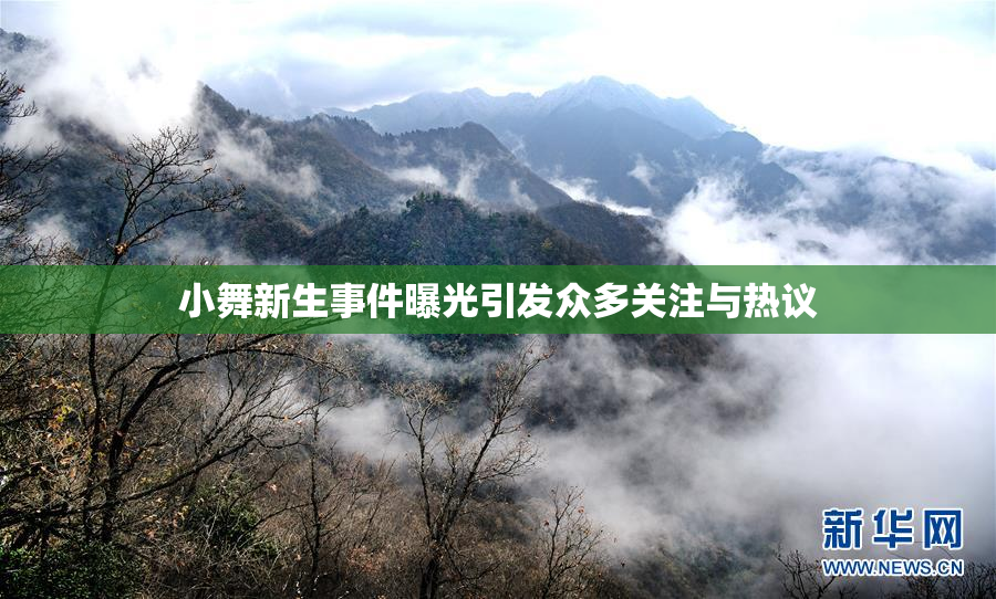 小舞新生事件曝光引发众多关注与热议