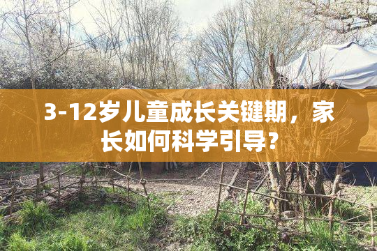 3-12岁儿童成长关键期，家长如何科学引导？