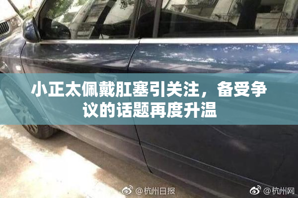 小正太佩戴肛塞引关注，备受争议的话题再度升温