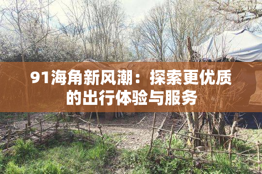 91海角新风潮：探索更优质的出行体验与服务