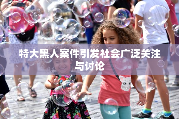 特大黑人案件引发社会广泛关注与讨论