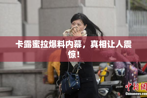 卡露蜜拉爆料内幕，真相让人震惊！