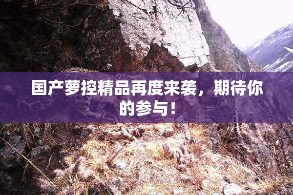 国产萝控精品再度来袭，期待你的参与！