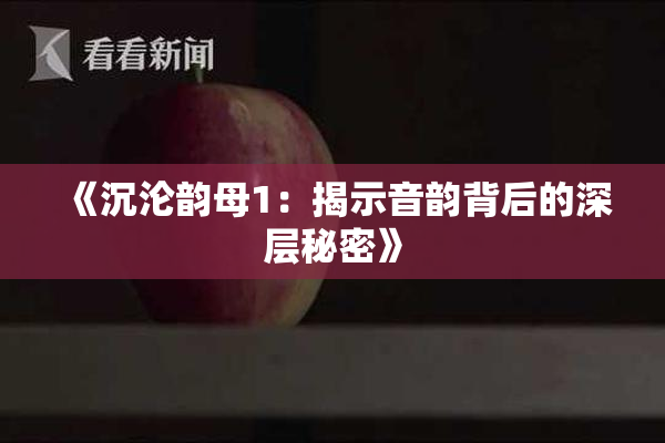《沉沦韵母1：揭示音韵背后的深层秘密》