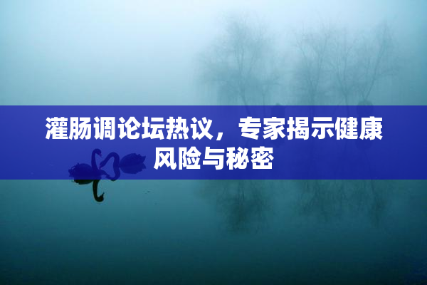 灌肠调论坛热议，专家揭示健康风险与秘密