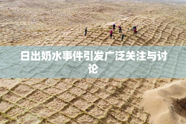 日出奶水事件引发广泛关注与讨论