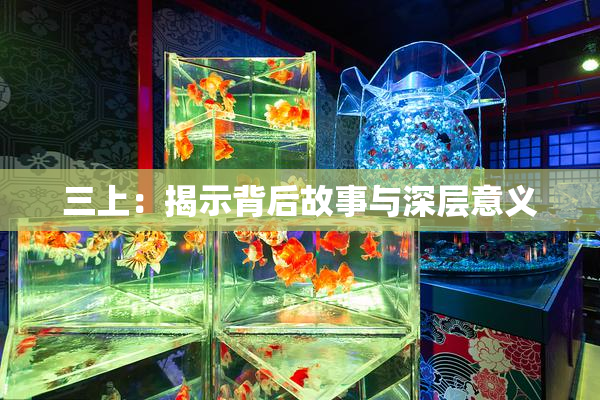 三上：揭示背后故事与深层意义
