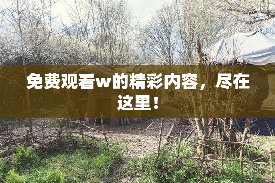 免费观看w的精彩内容，尽在这里！