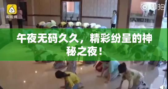 午夜无码久久，精彩纷呈的神秘之夜！