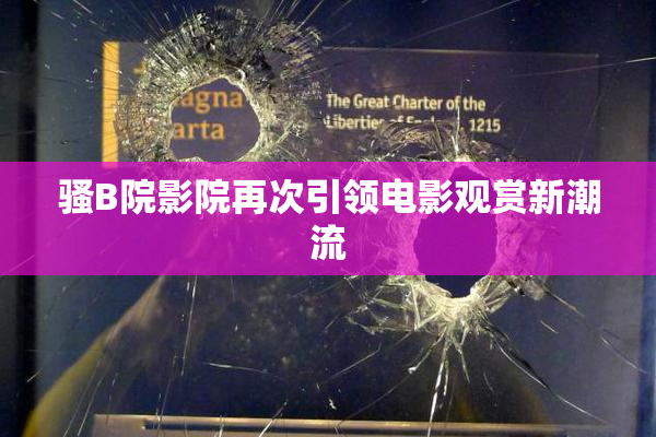 骚B院影院再次引领电影观赏新潮流
