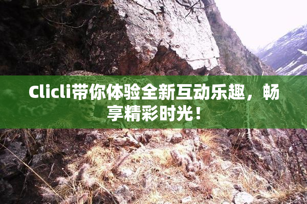 Clicli带你体验全新互动乐趣，畅享精彩时光！