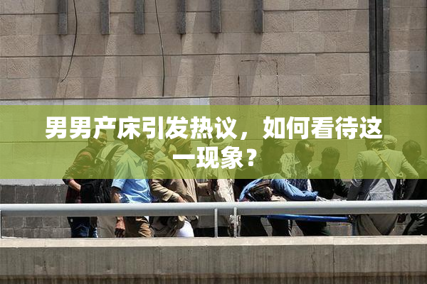 男男产床引发热议，如何看待这一现象？