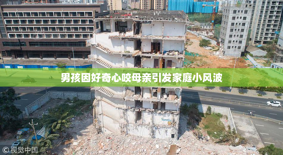 男孩因好奇心咬母亲引发家庭小风波