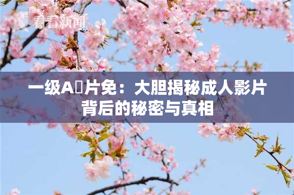 一级A婬片免：大胆揭秘成人影片背后的秘密与真相