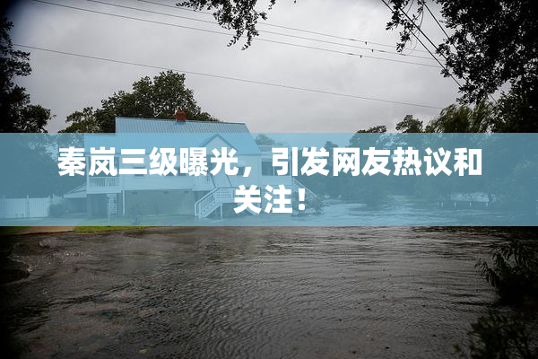 秦岚三级曝光，引发网友热议和关注！
