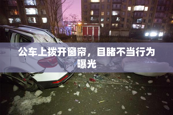 公车上拨开窗帘，目睹不当行为曝光