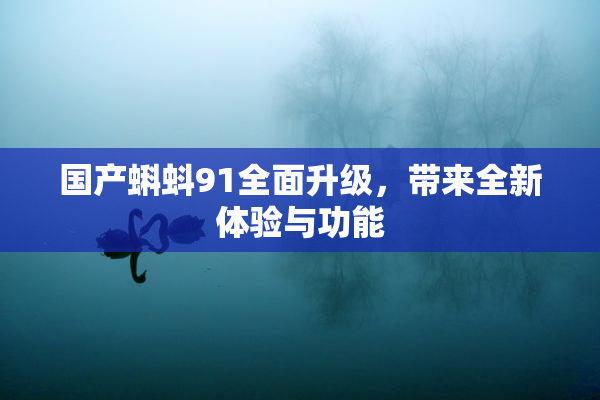 国产蝌蚪91全面升级，带来全新体验与功能