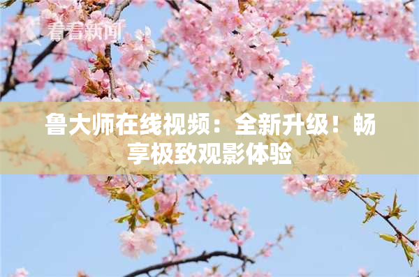鲁大师在线视频：全新升级！畅享极致观影体验