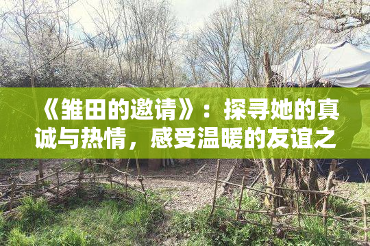《雏田的邀请》：探寻她的真诚与热情，感受温暖的友谊之旅