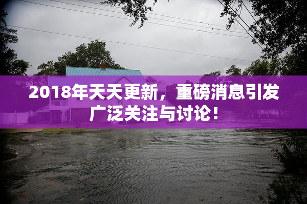 2018年天天更新，重磅消息引发广泛关注与讨论！