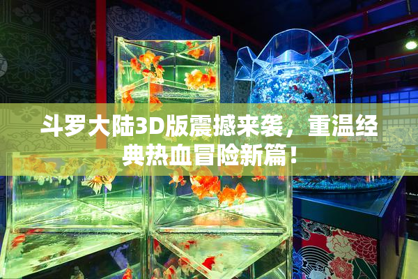 斗罗大陆3D版震撼来袭，重温经典热血冒险新篇！