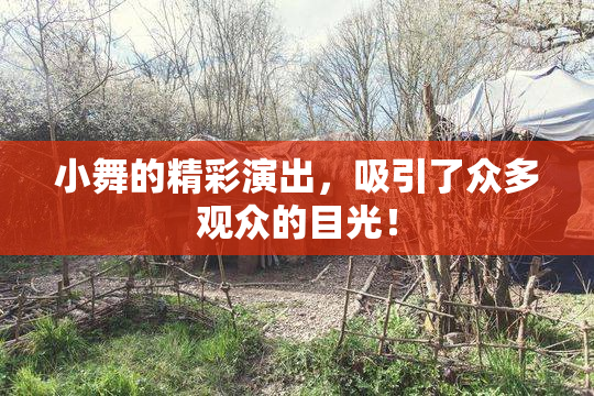 小舞的精彩演出，吸引了众多观众的目光！