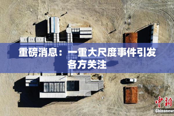 重磅消息：一重大尺度事件引发各方关注