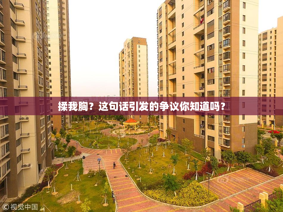 揉我胸？这句话引发的争议你知道吗？