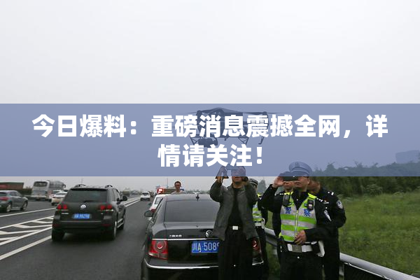 今日爆料：重磅消息震撼全网，详情请关注！
