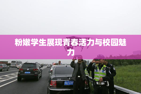 粉嫩学生展现青春活力与校园魅力
