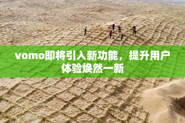 vomo即将引入新功能，提升用户体验焕然一新