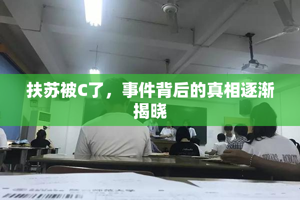 扶苏被C了，事件背后的真相逐渐揭晓