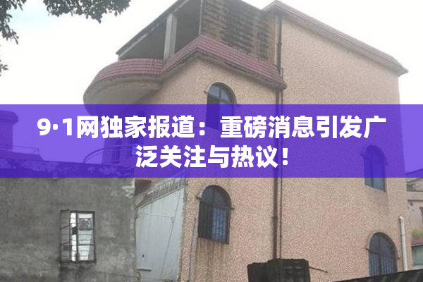 9·1网独家报道：重磅消息引发广泛关注与热议！