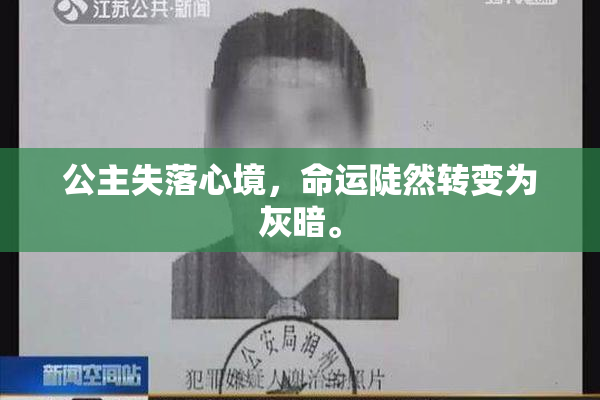 公主失落心境，命运陡然转变为灰暗。