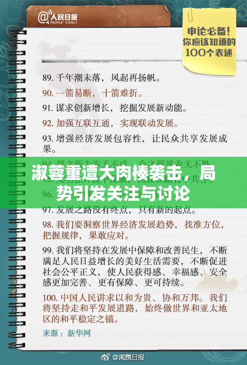 淑蓉重遭大肉楱袭击，局势引发关注与讨论