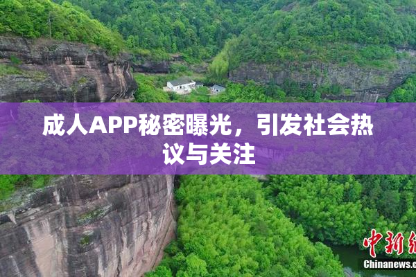 成人APP秘密曝光，引发社会热议与关注