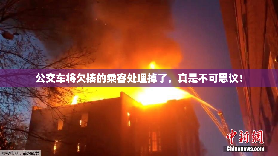 公交车将欠揍的乘客处理掉了，真是不可思议！