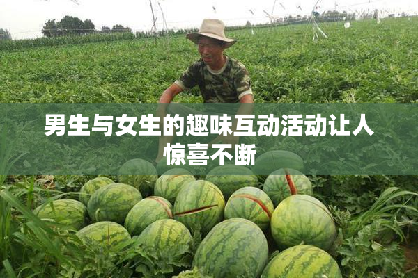 男生与女生的趣味互动活动让人惊喜不断